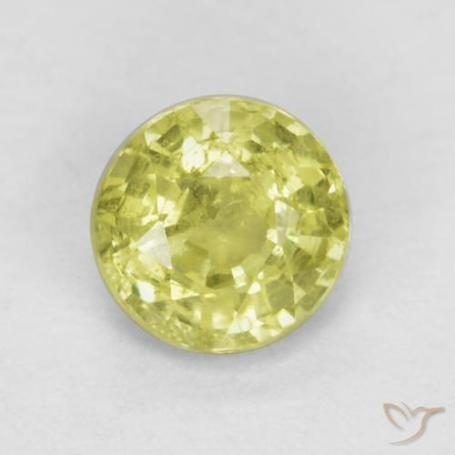4,5mm Granato grossularia giallo Sfaccettatura rotonda dalla Tanzania, peso di 0,43 ct, pietra preziosa naturale non trattati in purezza SI, Granato grossularia 1pz - il colore è Giallo medio, durezza Mohs di 6,5 - 7,5 adatto per gioielli da indossare ogni giorno, Photo A