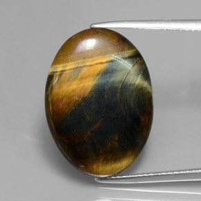 Hawk's Eye 10.6ct Oval from India Gemstone