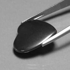 Hematite Gemstone in 20.4 x 19.1 mm Size for Sale, Hematite Stone in Black Gray Color