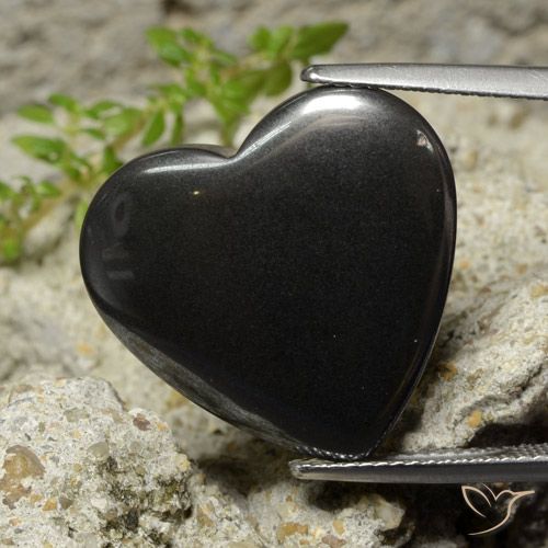 Corazón de hematites de 22,98 ct, 20,3 x 19,1 mm de Brasil, Photo A
