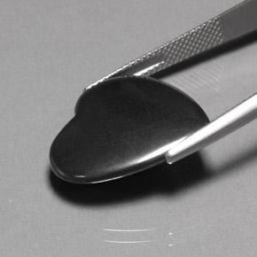 Hematite Gemstone in 20.3 x 19.1 mm Size for Sale, Hematite Stone in Black Gray Color