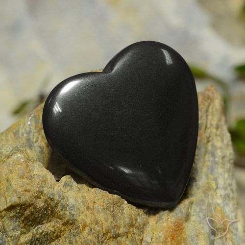 Corazón de hematites de 22,81 ct, 20,3 x 19,1 mm de Brasil, Photo A