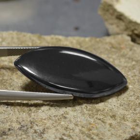 Hematite Gemstone in 35.9 x 18.7 mm Size for Sale, Hematite Stone in Dark Gray Color