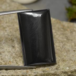 Schwarz-Grau Hämatit Edelstein - 48.8ct Baguette Cabochon (ID: 274816)