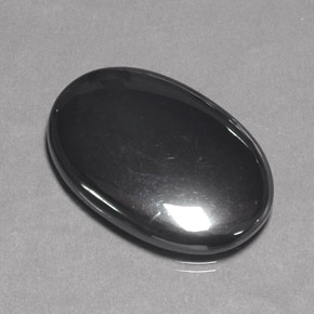 31.89 ct Gray Hematite Gemstone, Hematite Gem in Oval Cabochon Shape for Sale.