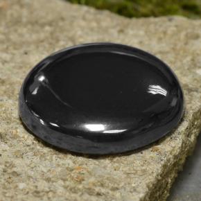57.22 ct Gray Hematite Stone, Natural Hematite in Round Cabochon Shape for Sale