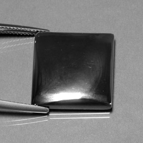 27.88 ct Gray Hematite Stone, Natural Hematite in Baguette Cabochon Shape for Sale