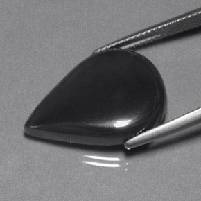 Hematite Gemstone in 21.9 x 16 mm Size for Sale, Hematite Stone in Black Gray Color