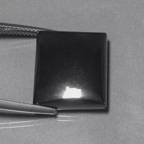 29.22 ct Gray Hematite Gemstone, Hematite Gem in Baguette Cabochon Shape for Sale.