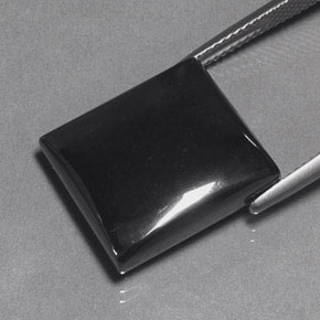 Hematite Gemstone in 17.5 x 15.4 mm Size for Sale, Hematite Stone in Black Gray Color