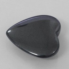 22.68 ct Gray Hematite Stone, Natural Hematite in Heart Cabochon Shape for Sale