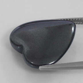 Hematite Gemstone in 20.4 x 19.1 mm Size for Sale, Hematite Stone in Black Gray Color