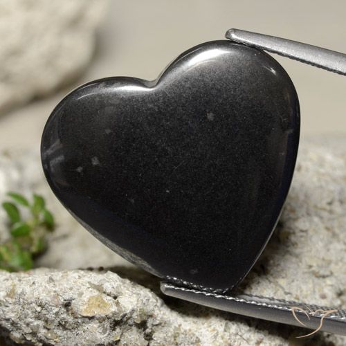 Corazón de hematites de 23,99 ct, 20,5 x 19,2 mm de Brasil, Photo A