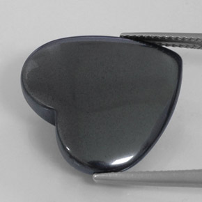 Hematite Gemstone in 20.3 x 19.1 mm Size for Sale, Hematite Stone in Medium Grey Color
