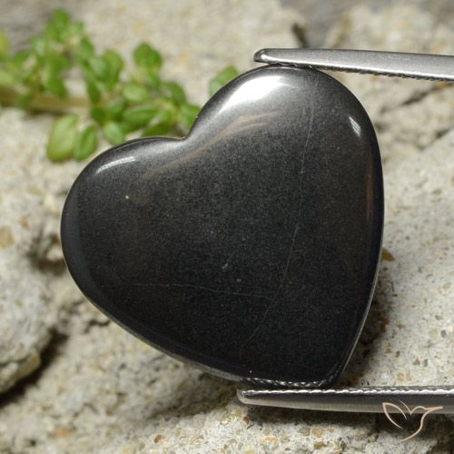 Corazón de hematites de 23,05 ct, 20,3 x 19,1 mm de Brasil, Photo A