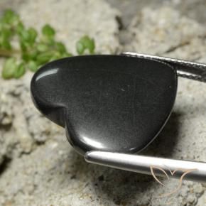 Hematite Gemstone in 20.3 x 19.1 mm Size for Sale, Hematite Stone in Dark Gray Color