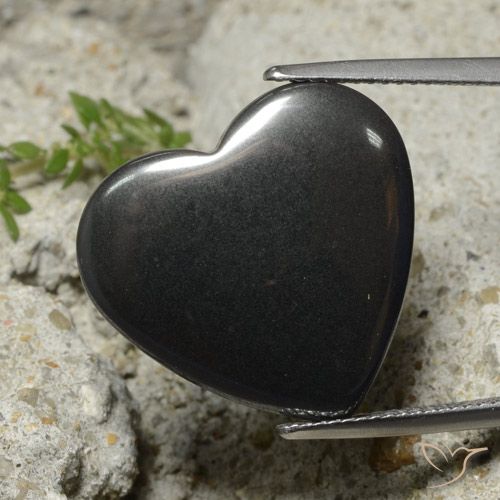 Corazón de hematites de 23,25 ct, 20,3 x 19,1 mm de Brasil, Photo A