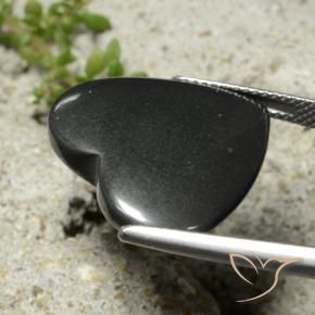 Hematite Gemstone in 20.4 x 19.1 mm Size for Sale, Hematite Stone in Dark Gray Color