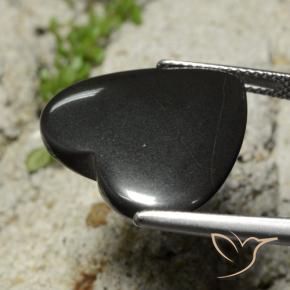 Hematite Gemstone in 20.4 x 19.1 mm Size for Sale, Hematite Stone in Dark Gray Color