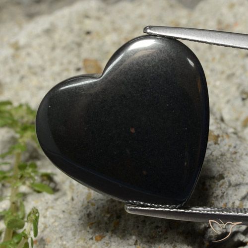 Corazón de hematites de 23,5 ct, 20,3 x 19,1 mm de Brasil, Photo A