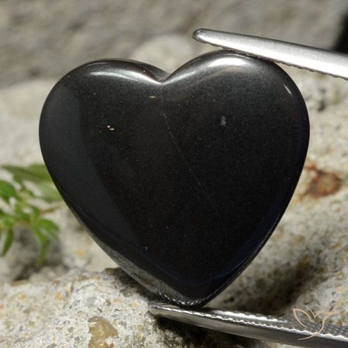 Corazón de hematites de 23,29 ct, 20,3 x 19,1 mm de Brasil, Photo A