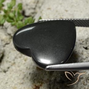 Hematite Gemstone in 20.4 x 19.1 mm Size for Sale, Hematite Stone in Black Gray Color