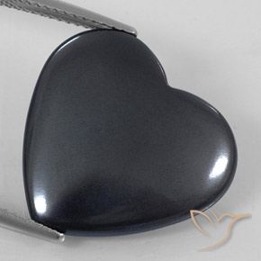 Corazón de hematites de 22,83 ct, 20,4 x 19,1 mm de Brasil, Photo A
