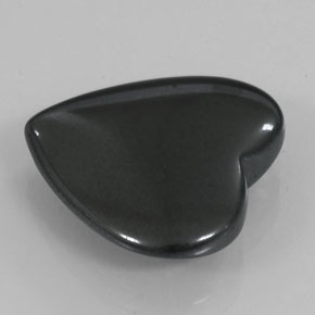 23.17 ct Gray Hematite Stone, Natural Hematite in Heart Cabochon Shape for Sale