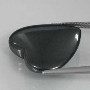 Hematite Gemstone in 20.3 x 19.1 mm Size for Sale, Hematite Stone in Black Gray Color