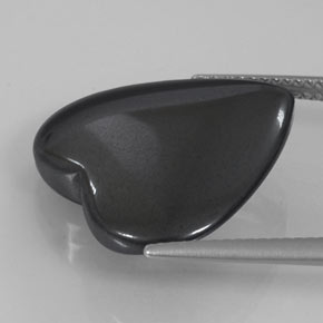 Hematite Gemstone in 20.3 x 19.1 mm Size for Sale, Hematite Stone in Black Gray Color