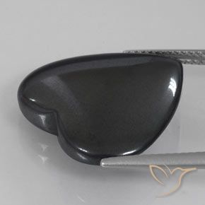Hematite Gemstone in 20.3 x 19.1 mm Size for Sale, Hematite Stone in Medium Grey Color