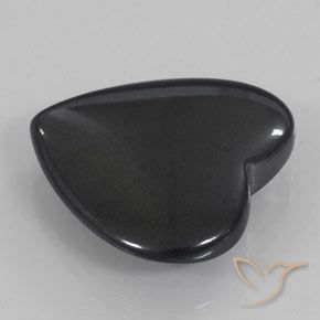 22.57 ct Gray Hematite Stone, Natural Hematite in Heart Cabochon Shape for Sale