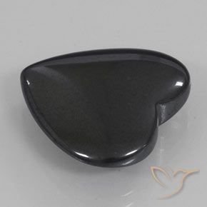 22.86 ct Gray Hematite Stone, Natural Hematite in Heart Cabochon Shape for Sale