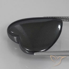 Hematite Gemstone in 20.3 x 19.1 mm Size for Sale, Hematite Stone in Dark Gray Color