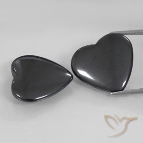 46.25 ct Heart Hematite, 20.4 x 19.1 mm From Brazil, Photo A