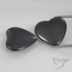 Corazón de hematites de 46,56 ct, 20,3 x 19,1 mm de Brasil, Photo A