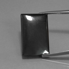 27.19 ct Gray Hematite Gemstone, Hematite Gem in Baguette Cabochon Shape for Sale.
