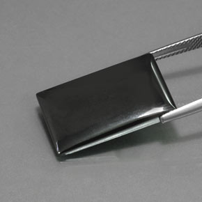 Hematite Gemstone in 23.2 x 14.8 mm Size for Sale, Hematite Stone in Black Gray Color