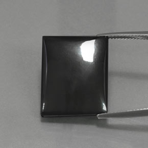 29.56 ct Gray Hematite Gemstone, Hematite Gem in Baguette Cabochon Shape for Sale.