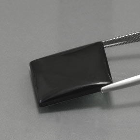 Hematite Gemstone in 20.7 x 16.8 mm Size for Sale, Hematite Stone in Black Gray Color