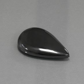 28.96 ct Gray Hematite Stone, Natural Hematite in Pear Cabochon Shape for Sale
