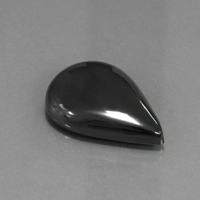36.01 ct Gray Hematite Stone, Natural Hematite in Pear Cabochon Shape for Sale