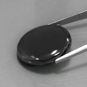 Hematite Gemstone in 23.9 mm Size for Sale, Hematite Stone in Black Gray Color