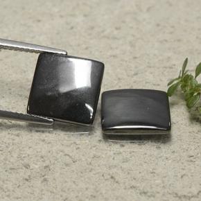 9.6ct Square Cabochon Black Gray Hematite for sale thumb image of 9.6ct Square Cabochon Black Gray Hematite (ID: 491486)