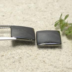 Hematite Gemstones in 11 x 11 mm (calibrated) Size for Sale, Hematite Stones in Black Gray Color