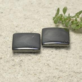 9.57 ctw Gray Hematite Stones, Natural Hematite in Square Cabochon Shape for Sale