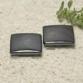 9.10 ctw Gray Hematite Stones, Natural Hematite in Square Cabochon Shape for Sale