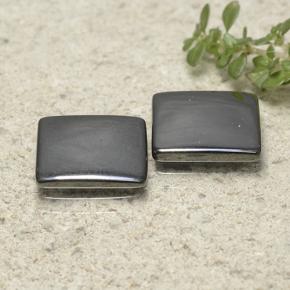 9.64 ctw Gray Hematite Stones, Natural Hematite in Square Cabochon Shape for Sale