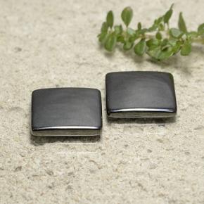 9.68 ctw Gray Hematite Stones, Natural Hematite in Square Cabochon Shape for Sale