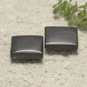 6.62 ctw Gray Hematite Stones, Natural Hematite in Square Cabochon Shape for Sale